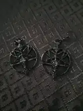 Pendant-Earrings Goat-Head Witch Jewelry Skull Pentagram-Pan Glamour Retro Gothic New-Fashion
