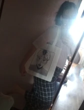 Bolso de compras Ulzzang Bj para mujer, bolsa de lona con estampado de dibujos animados, informal, Harajuku, Punk, 2020