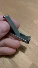 Cortador de uñas de acero inoxidable de alta calidad, cortaúñas de mano, plegable, ultrafino, con abrebotellas