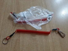 Cordones elásticos de plástico para pesca, cuerda elástica de TPU, con resorte retráctil, antipérdida, accesorios de pesca