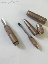 Bolígrafo táctico de autodefensa para exteriores linterna de emergencia, ventana rota, cabeza de tungsteno, escritura de emergencia, equipo de autodefensa