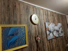 Wallpaper Removable Plank Peel-And-Stick Wood-Grain Vinyl Faux Self-Adhesive Retro Restaur