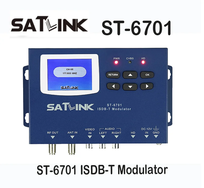 

ST-6701 HD1M to ISDB-T Modulator 1 Route 1080P AV/ Input RF Output Brazil Japan Argentina Encoder