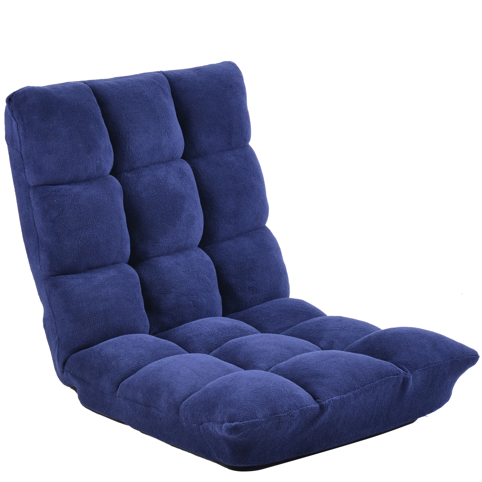 

Fabric Folding Lazy Sofa Chair Upholstered Adjustable Floor Sofa Chair Living Room Furniture US Free Shipping
