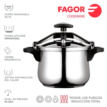 

Pot clasique pumped 6L INOX 18/10 FAGOR