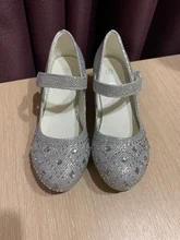 Princess Shoes Girls Sandals Rhinestone Glitter ULKNN High-Heel Children Enfants Female