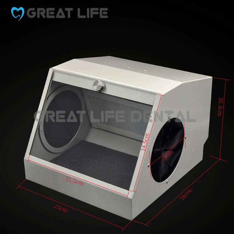 Lab Dental Equipment Clinic Dust Collector Vacuum Extractor Box Dental
