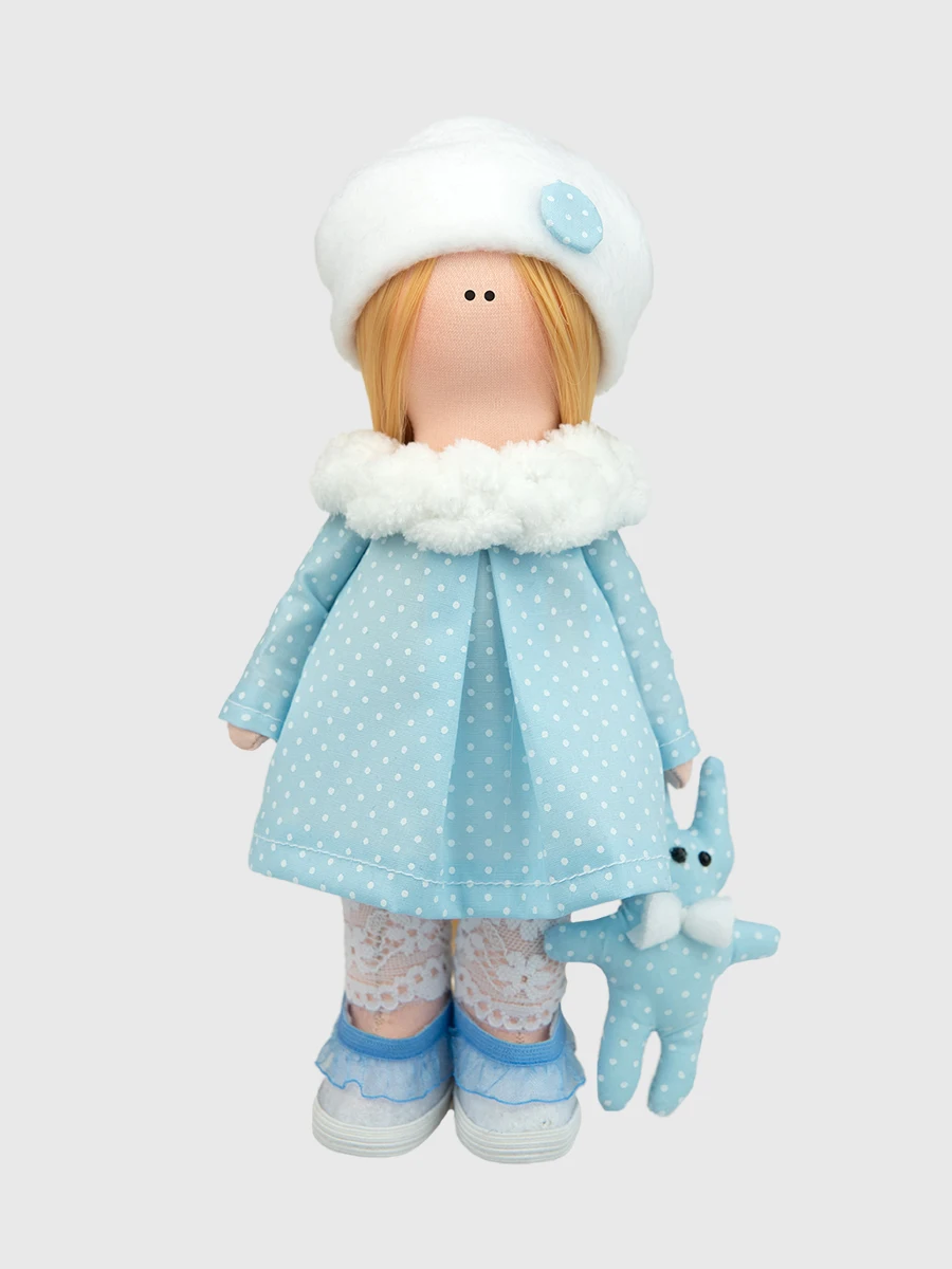 Set for sewing dolls Pugovka doll Elsa diy, своими руками, рукоделие, творчество, хобби, увлечения, тильда, игрушка, шитье, выкройка, мастер-класс, подарок afbeelding