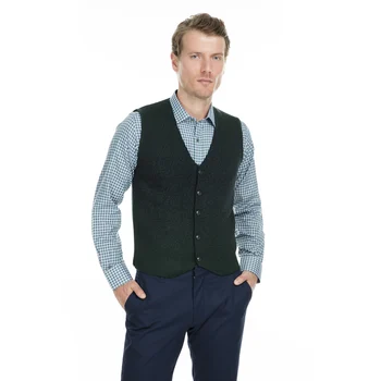 

Buratti Zippered Waistcoat Men's Suit Vest Wool Blend Wedding Waistcoat Stylish 430YEKY