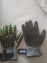 GMG-guantes de trabajo de seguridad TPR, resistentes al impacto, antigolpes, mecánicos, resistentes al impacto