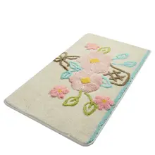 Коврик для ванной | коврик для ванной нескользящие Противоскользящие коврики для сада экрю 60X100 см