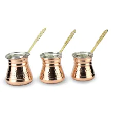 Медные турецкие кофеварки из 3 | турецкие кофейники | Ibrik | медные кофейные кружки | кофе ручной работы Jezve | турецкие Каффе