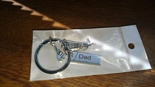 Llavero con diseño de letras de papá, destornillador de martillo creativo, llavero de llave inglesa, decoración de bolso, colgante con borla, regalos para el Día del Padre