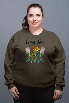 

Angemiel Wear Everything Will Be Fine Green Women Sweatshirts