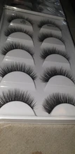 Pestañas de visón falsas, 5 pares de pestañas de Visión Natural, maquillaje 3d