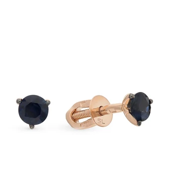 

Gold earrings with sapphires sunlight sample 585