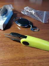 Proleurre-Tijeras de acero inoxidable con forma de Camarón, juego de accesorios de pesca, Sedal plegable, hoja de plomo, cortapelos, aparejos