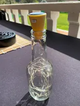 Paquete de luces de Botella de vino Solar 20 LED, cadena de corcho Solar, alambre de cobre ligero, luz de hadas para vacaciones, fiesta de Navidad, decoración de boda, 10 unidades