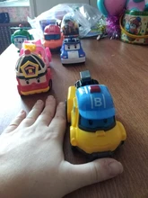 6 unids/set Poli coche chico juguetes transformación Robot de dibujos animados figura de acción de juguete transformar vehículo para el regalo de los niños