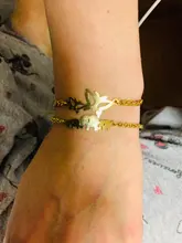 SMJEL-pulsera de acero inoxidable con amuleto de libélula, mariposa, Elaphant, Cruz de gato, corazón, guitarra, regalo de joyería