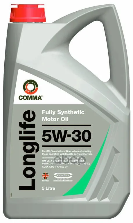 COMMA Масло Моторное 5w30 Comma 5л Синтетика Long Life Comma Gml5l