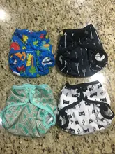 Asenapy-pañal de tamaño único para bebés, cubierta de tela, transpirable, PUL, para bebé, talla S, M, L, ajustable, 8-35 libras