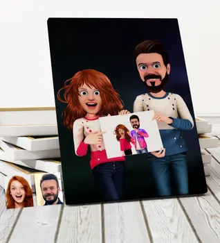 

Personalized Valentine 'S Animation Caricature Of Canvas table 30x50cm -33
