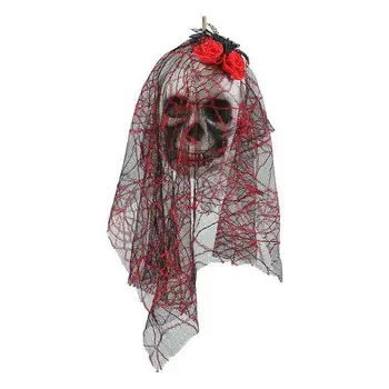 

Decoration hanging 111889 skull flowers