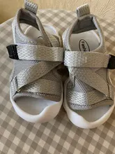 Verano niño Sandalias Zapatos de chica de bebé red monocolor de tela transpirable niños zapatillas de deporte infantil para niños chicas deporte sandalias SYJ035