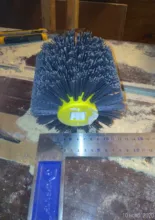 Cepillo eléctrico de alambre abrasivo de nailon, rueda de pulido para carpintería y metalúrgica, 120x100x19mm, 1 Uds.