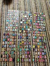 Pegatinas decorativas hechas a mano para álbum de recortes, calcomanías con números del alfabeto en inglés, Retro, decoración de álbumes y diarios, lote de 6 unidades
