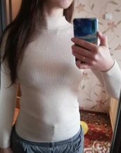 Women Sweater Pullovers Knitted Turtleneck Long-Sleeve Elasticity Streetwear-Top Multicolor