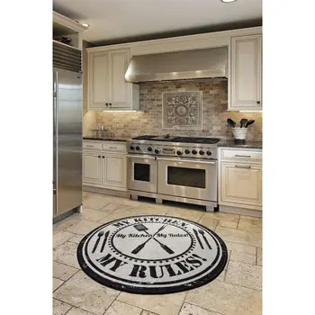 

Kitchen Mat Carpet Floor Mat Home Entrance Floor Mat Absorbent 100x100 cm Modern Rug Anti-slip Home Kitchen mat Modern Style