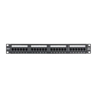 

Switching panel netlan ec-urp-24-ud2 19 "1U, 24 port, кат.5e, RJ45/8P8C, 110/Krone, T568A/b, unshielded, Black