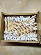 Makeup-Cotton-Swab Buds Wood-Sticks Ears-Cleaning Microbrush Health-Care-Tools Nose 400pcs--2packs