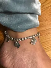 Tobillera de mariposa para mujer, cadena de tenis con diamantes de imitación, joyería para pie, tobillera de playa para verano