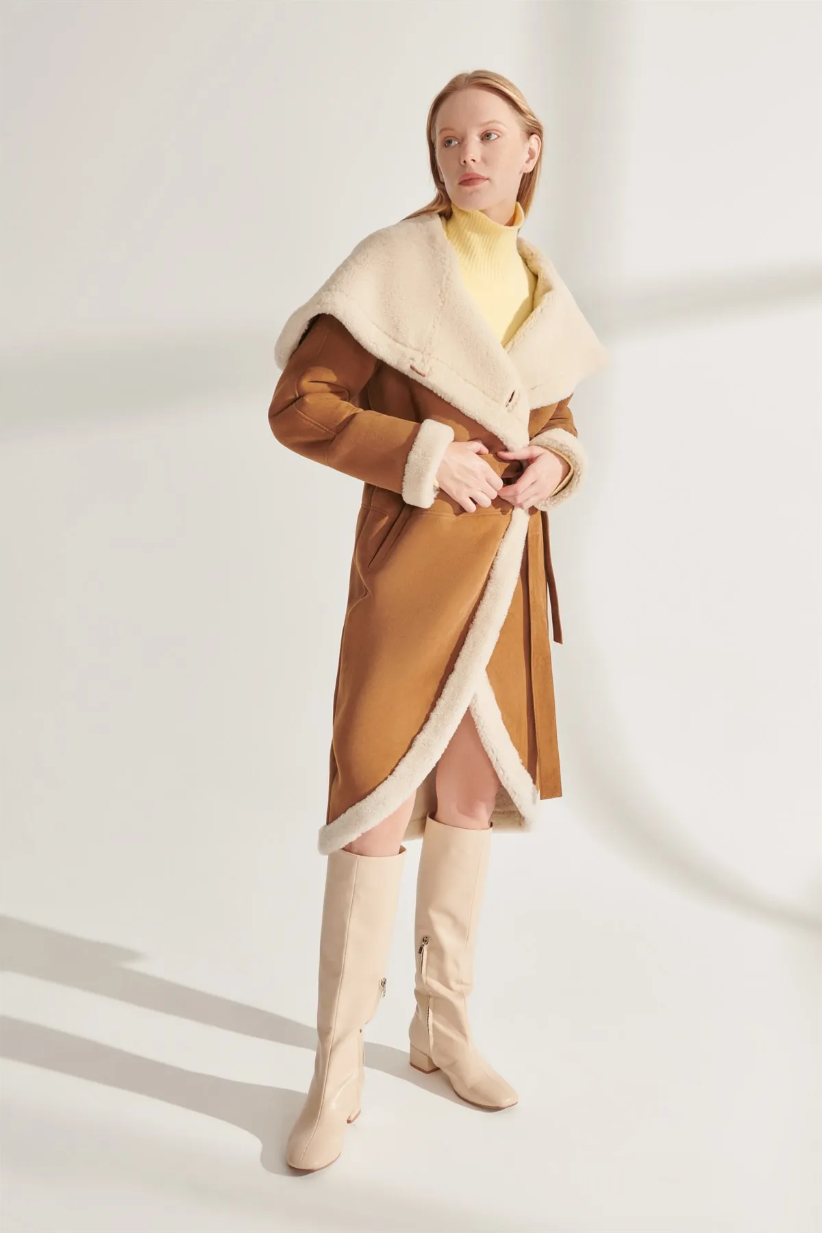 Genuine Fur Coats Women Brown Leather Jackets Sheepskin Handmade From Turkey Winter Warm Natural Wool Parkas New Year Fashion