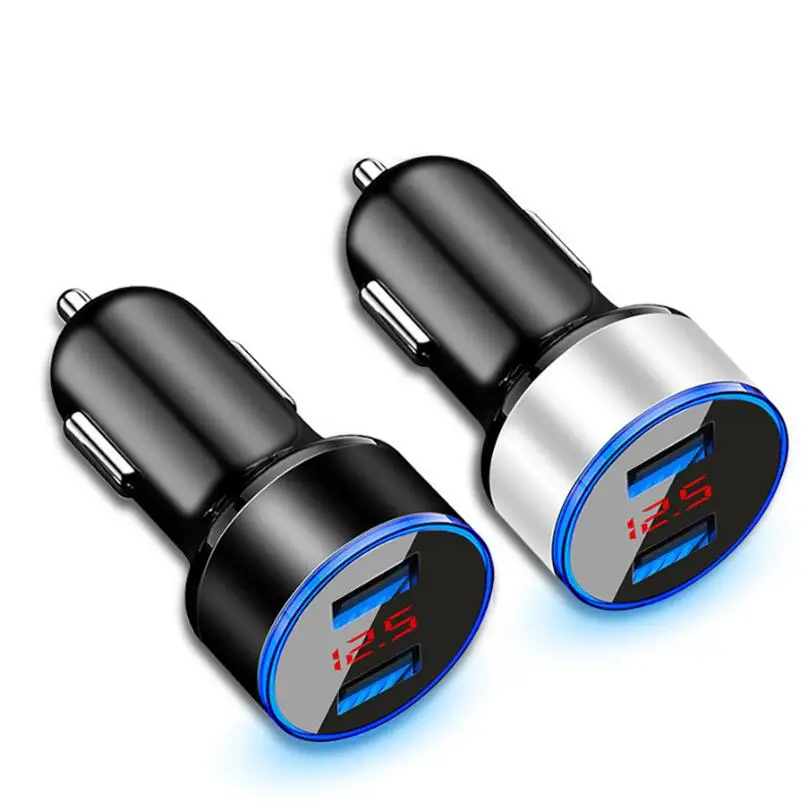 Автомобильный адаптер для быстрой зарядки с двумя портами 3.1A USB Автомобильное