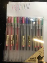 Lote de 12 bolígrafos creativos de Gel de 0,5mm, 12 colores, marcadores de tinta de color, papelería, estilo de moda, regalo de artículos de oficina