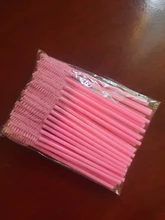 Zwellbe-Paquete de 25/50 Uds. De cepillo para maquillaje de pestañas, desechables, con mango de diamante, varitas de rímel, utensilio de extensión de pestañas