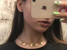 Collar con colgantes de corazón de cereza en cruz de mariposa para mujer, cadena de cristal brillante, Gargantilla, joyería al por mayor