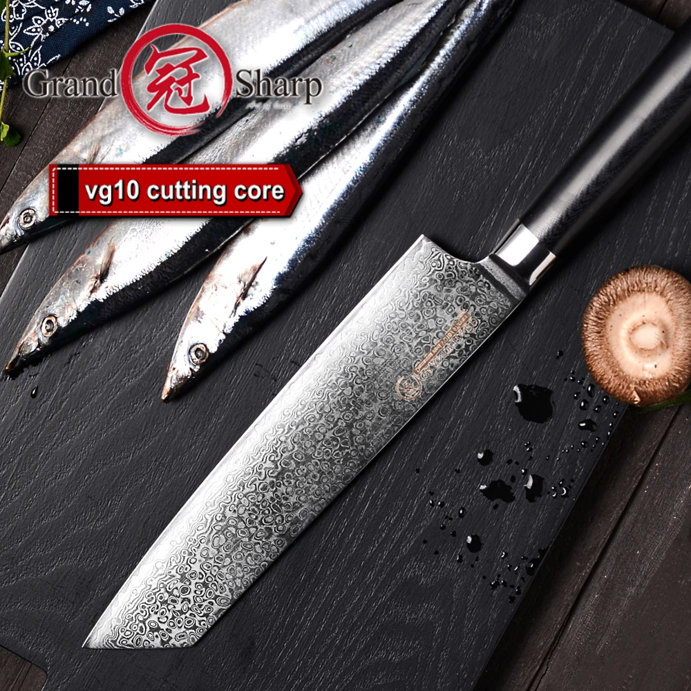 Damascus Chef нож 8 2 дюйма VG10 японский кухонный из дамасской стали японские ножи Pro