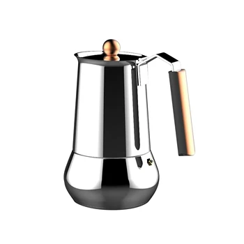 

Coffee machines in stainless steel Bergner collection Copper