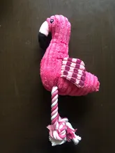 De peluche de felpa Flamingo perros de compañía morder masticar juguetes de Chihuahua/Yorkshire/Bulldog/Pug/Corgi perro interactivo/perro de juguete