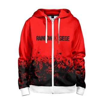 

Children's sweatshirt 3D with zipper Rainbow Six | siege