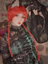 Vestido clásico de encaje con volantes para mujer, sin mangas, a cuadros, Vintage, gótico, minivestidos de baile, disfraz de Cosplay de talla grande