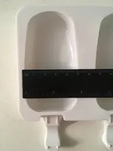 Moldes de silicona para helados, bandeja de cubitos de hielo de 4 celdas, fabricante de paletas de comida seguro, congelador casero, moldes de accesorio de cocina