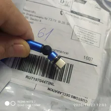 TOPK-Cable magnético giratorio 540, Cable Micro USB tipo C, cargador de carga magnético para iPhone 11 Pro XS Max Samsung Xiaomi