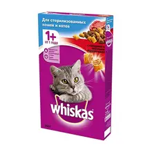 Корм для кошек Whiskas для стерилизованных кошек, говядина