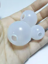 Conjunto de 3 uds. De moldes de fundición de silicona para joyería de esferas, moldes de resina epoxi UV de tamaño variado, herramientas para DIY